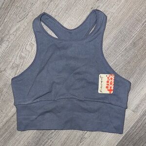 Blue Racerback Sports Bra